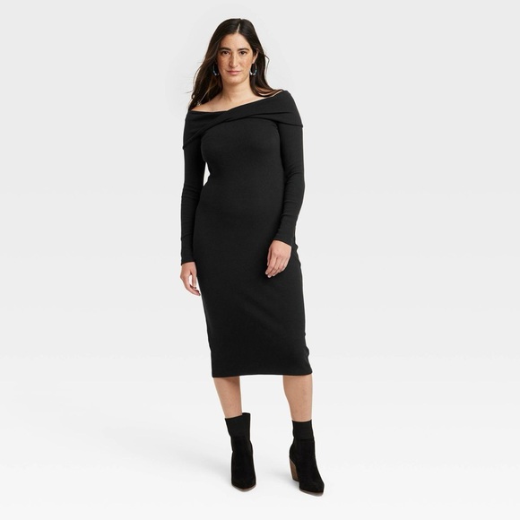 Universal Thread Dresses & Skirts - NWT! Universal Thread Long Sleeve Midi Bodycon Dress